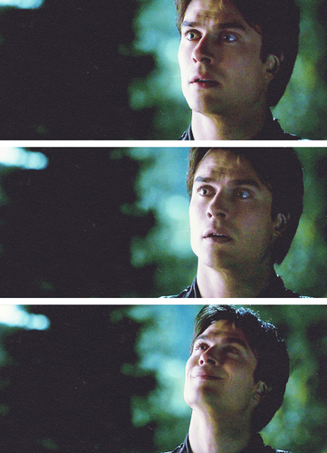  I Love آپ Damon, Damon's reaction