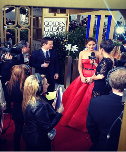  Jennifer Lawrence at the Golden Globes 2013