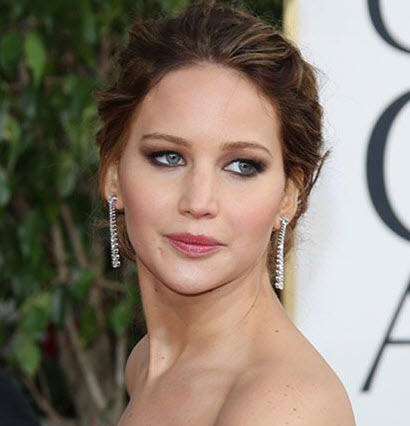  Jennifer Lawrence's Golden Globes Makeup