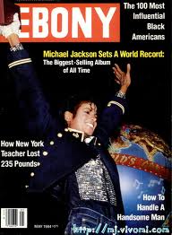  Michael On The Cover Of The 1984 Issue Of "EBONY" Magazine