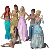  Sims 3 迪士尼 Princesses