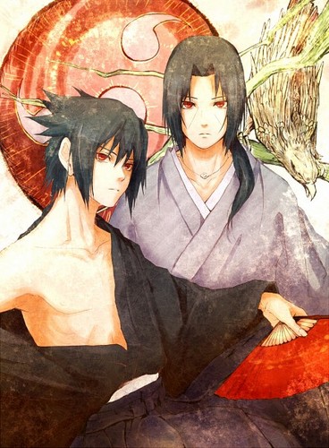 Uchiha/Uchiwa Brothers Sasuke and Itachi <33