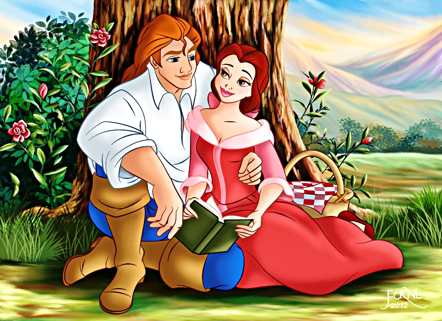 Walt Disney Fan Art - Prince Adam & Princess Belle - Walt Disney ...