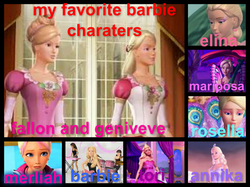  jfren43's favorito barbie charaters