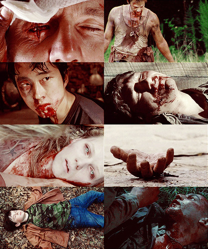  screencap meme →The Walking Dead + bruised & battered