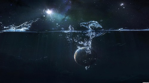  water/Earth abstract l’espace