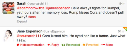  Jane Espenson about Cora kissing Rumpel