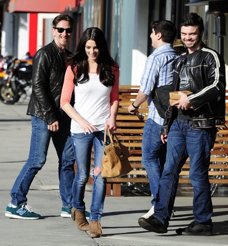  January 30 – Having Launch with her Brother and Marafiki in Hollywood, California