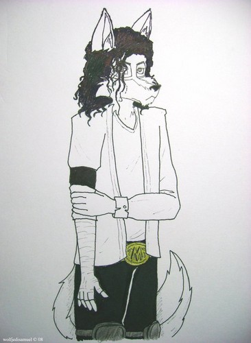  MJ as a furry: Black または White