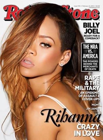  Rihanna on the newest issue of Rolling Stone