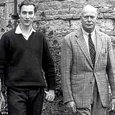 Son and father: William with the Duke of Gloucester