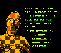  bituin Wars (NES version) screenshot