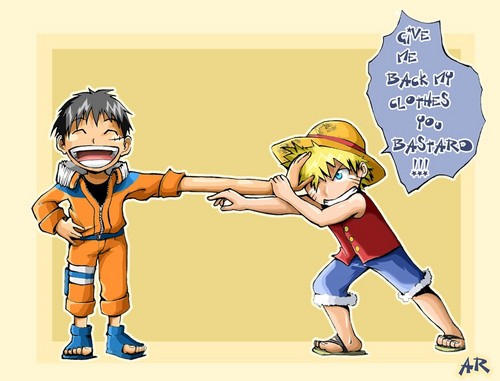  Switching Clothes with Luffy hehe