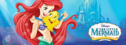  Walt Disney images - Princess Ariel & patauger, plie grise