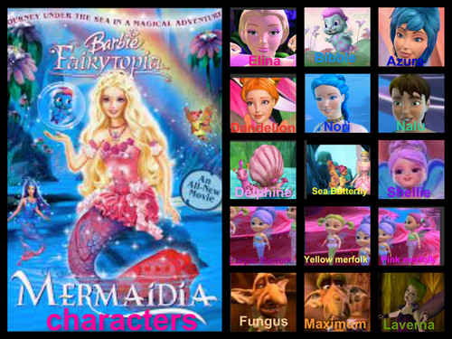  barbie fairytopia mermaidia characters