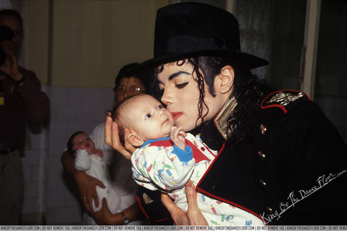  michael and a baby