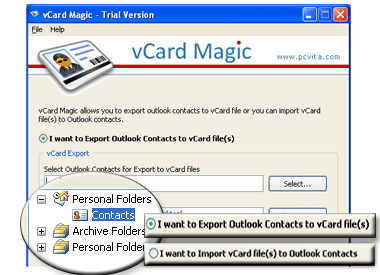  vCard Import Export