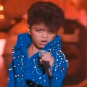  Bruno Mars at 6 years imitating Elvis Presley