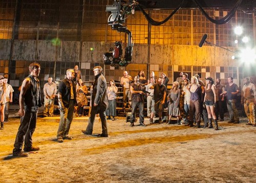  Daryl, Governor and Merle (Behind the Scenes of Suicide King)