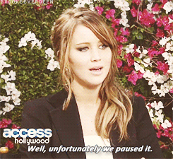  Jennifer Lawrence about Catching feuer