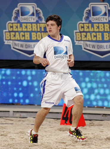 Josh Hutcherson at the DIRECTv Celebrity Beach Bowl (2/2/2013)
