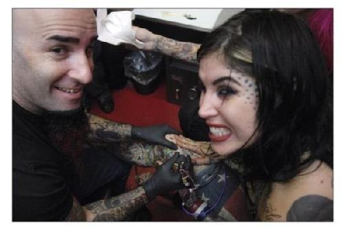 Kat with Scott Ian ( Anthrax)