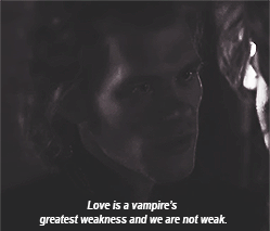  amor is a vampire's greatest weakness.
