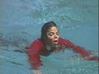 Michael After Being Pushed In The Pool By Macaulay Culkin