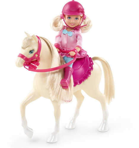  rosa, -de-rosa Boots and Ponytails barbie