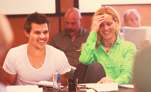 Taylor @ Grown Ups 2 table read