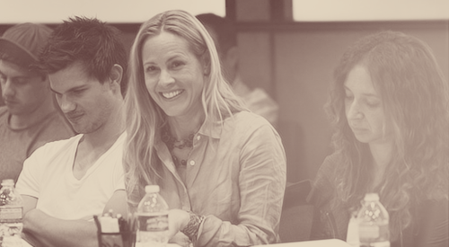 Taylor @ Grown Ups 2 table read
