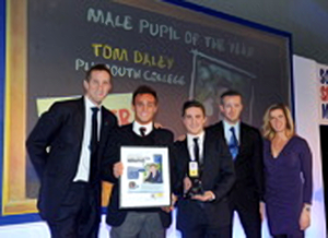  Tom attends the AVIVA & Daily Telegraph School Sport Matters Awards [14/11/12]