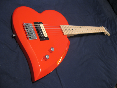  coração violão, guitarra