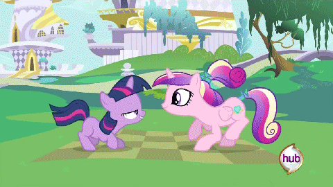  younger princess cadance and twilight sparkle