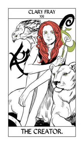  Cassandra Jean's Tarot Cards: Clary Fray {The Creator}.