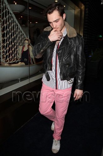  Ed Westwick at the Tommy Hilfiger LA Flagship Opening