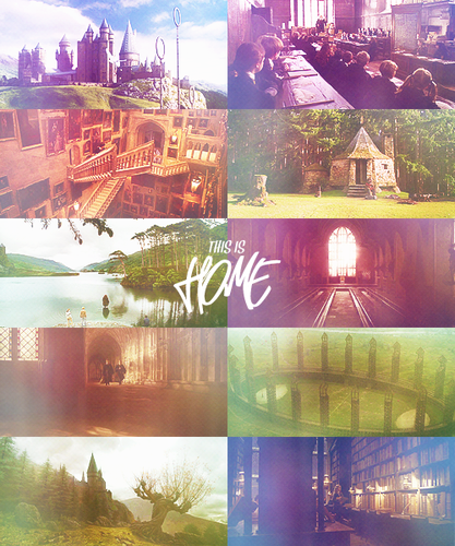  HP MEME: Four Locations [4/4] — Hogwarts + its grounds