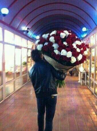  Is that Ian who bought many many rosas for Nina !? It looks like him