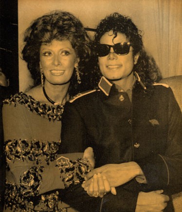  Michael And Good Friend And Actress, Sophia Loren