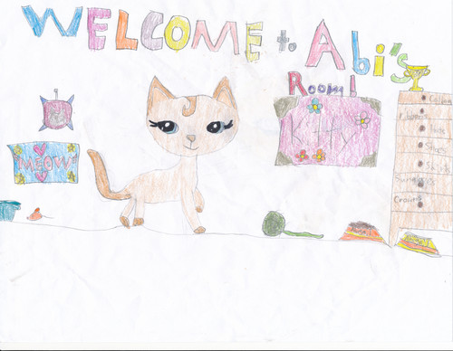  My Drawing of My LPS Cat Abigail! :)