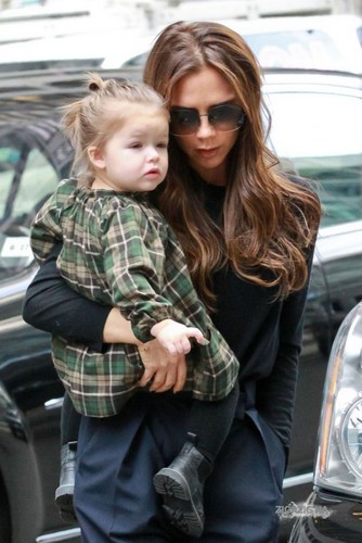  Victoria and Harper Seven Beckham in NY