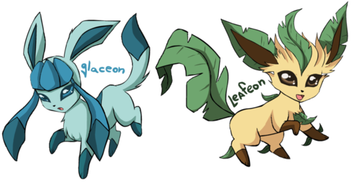  glaceon and leafeon