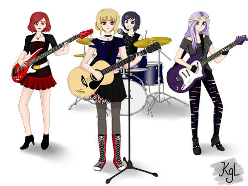  gitara anime girl