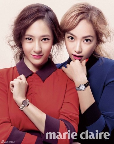  victoria and krystal f(x) marie claire mag 2012