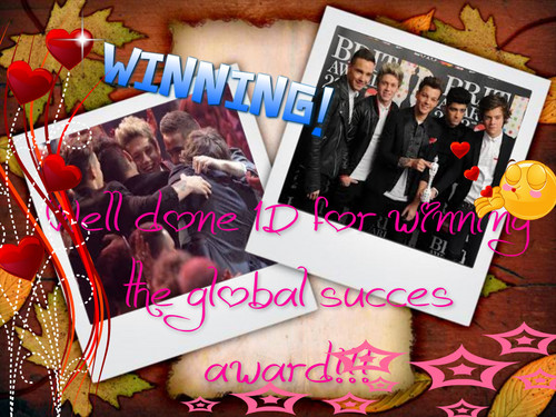  1D win global success award!!!!
