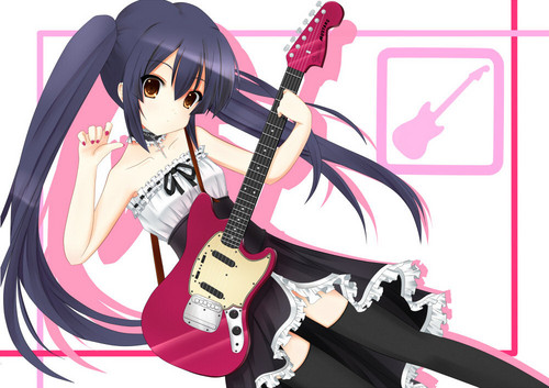 Azusa with guitar