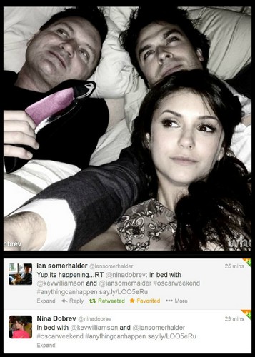Ian and Nina's tweets + pic <3