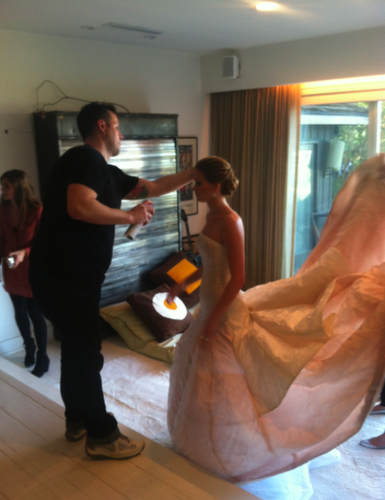  Jennifer Lawrence getting ready for the Oscars