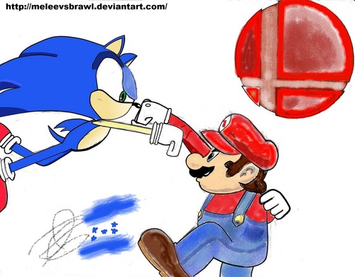  Mario vs Sonic Brawler