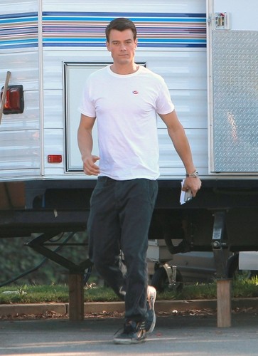 On set of "You're Not You" 6/11/2012